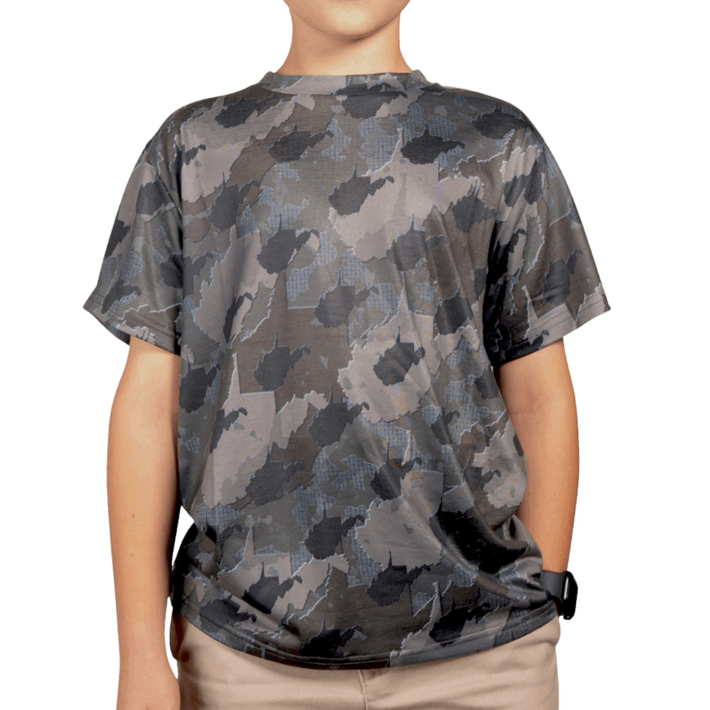 West Virginia Camo - Kids Short Sleeve