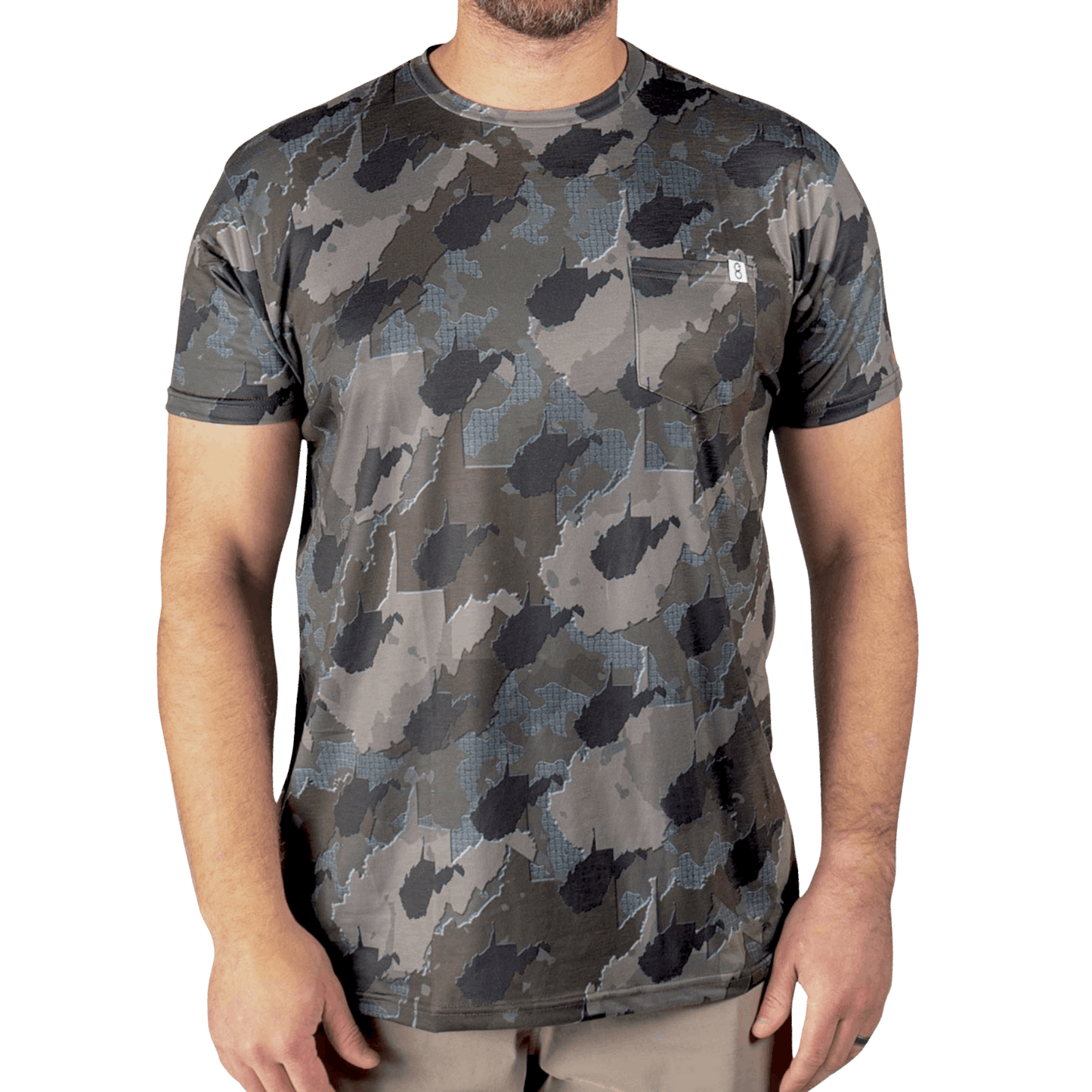 West Virginia Camo - Short Sleeve Shirt