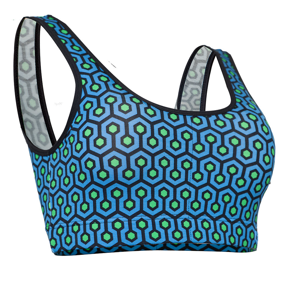 SHEATH Bamboo Hexagon Padded Comfort Bralette