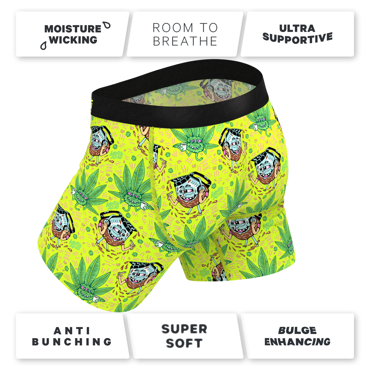 The Wake & Bake | Shinesty x Killer Acid Ball Hammock® Pouch Underwear With Fly