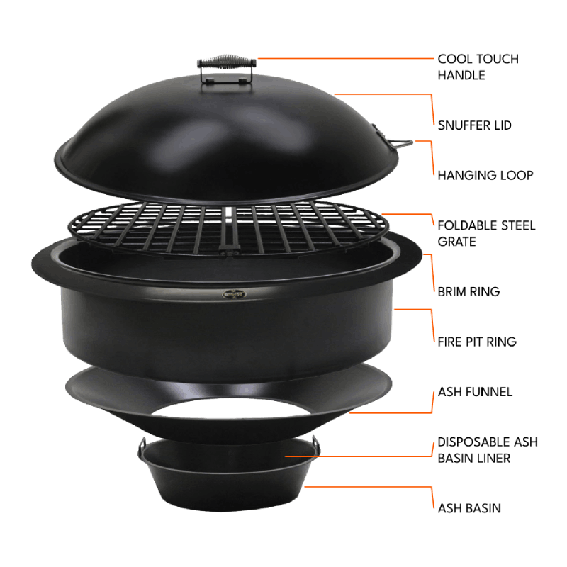 Legacy Series™ Complete Fire Pit Insert Set