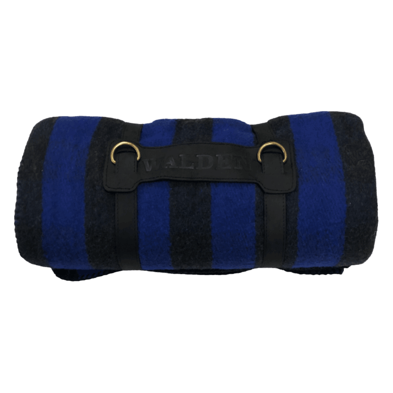 Fireside Wool Blanket with Leather Carrying Strap