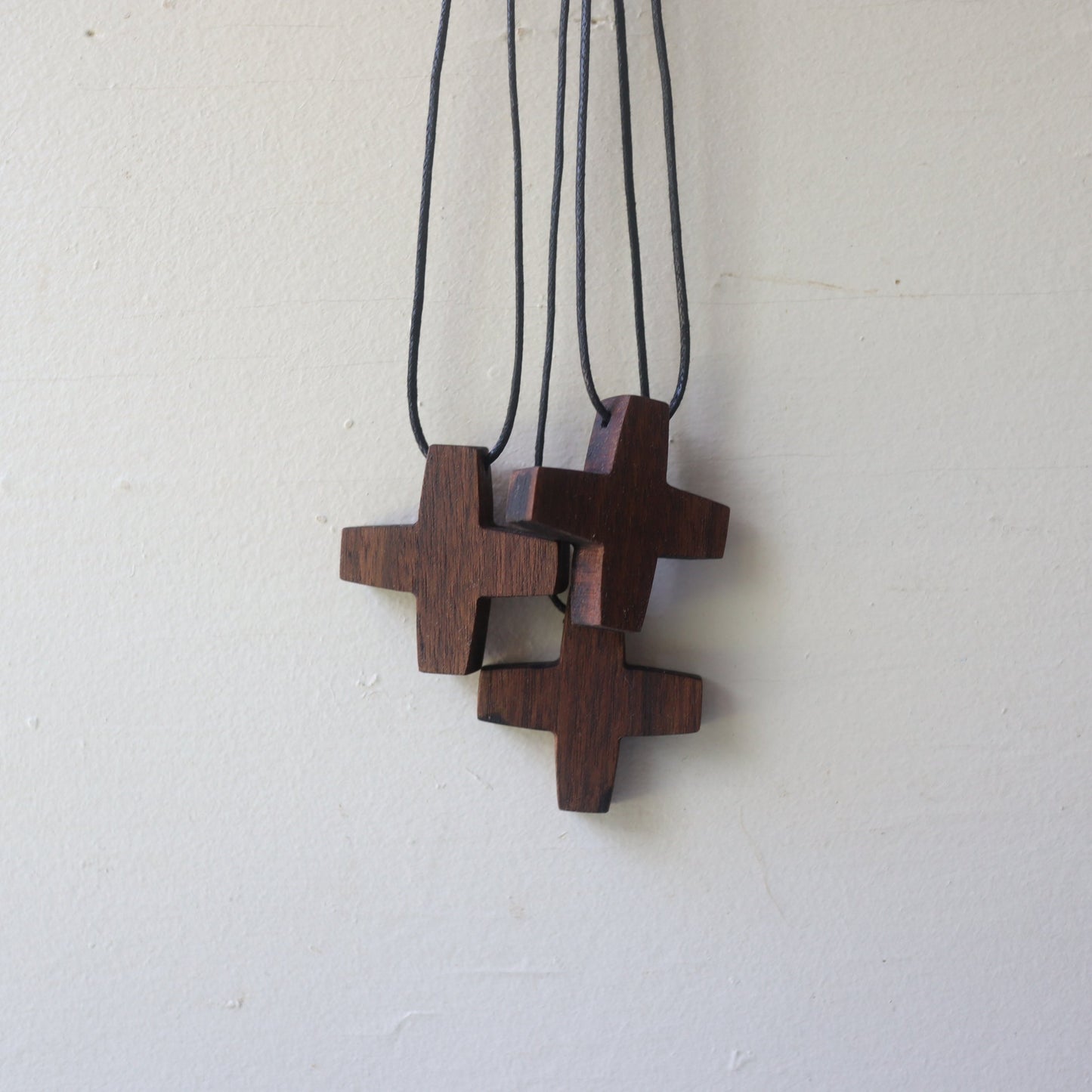 Walnut Cross Necklaces