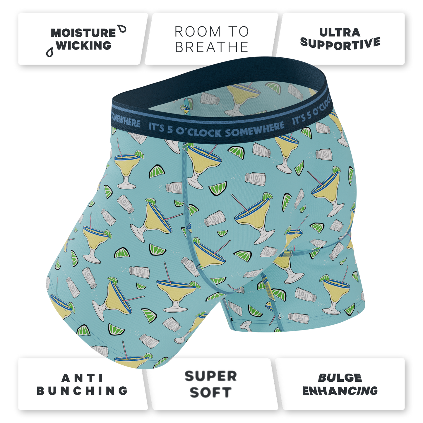 The Wasting Away | Shinesty x Margaritaville® Ball Hammock® Pouch Underwear With Fly