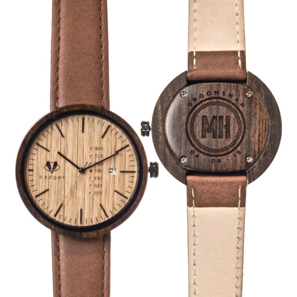 Sandalwood Modern Watch: Groomsmen