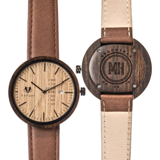 Sandalwood Modern Watch: Groomsmen