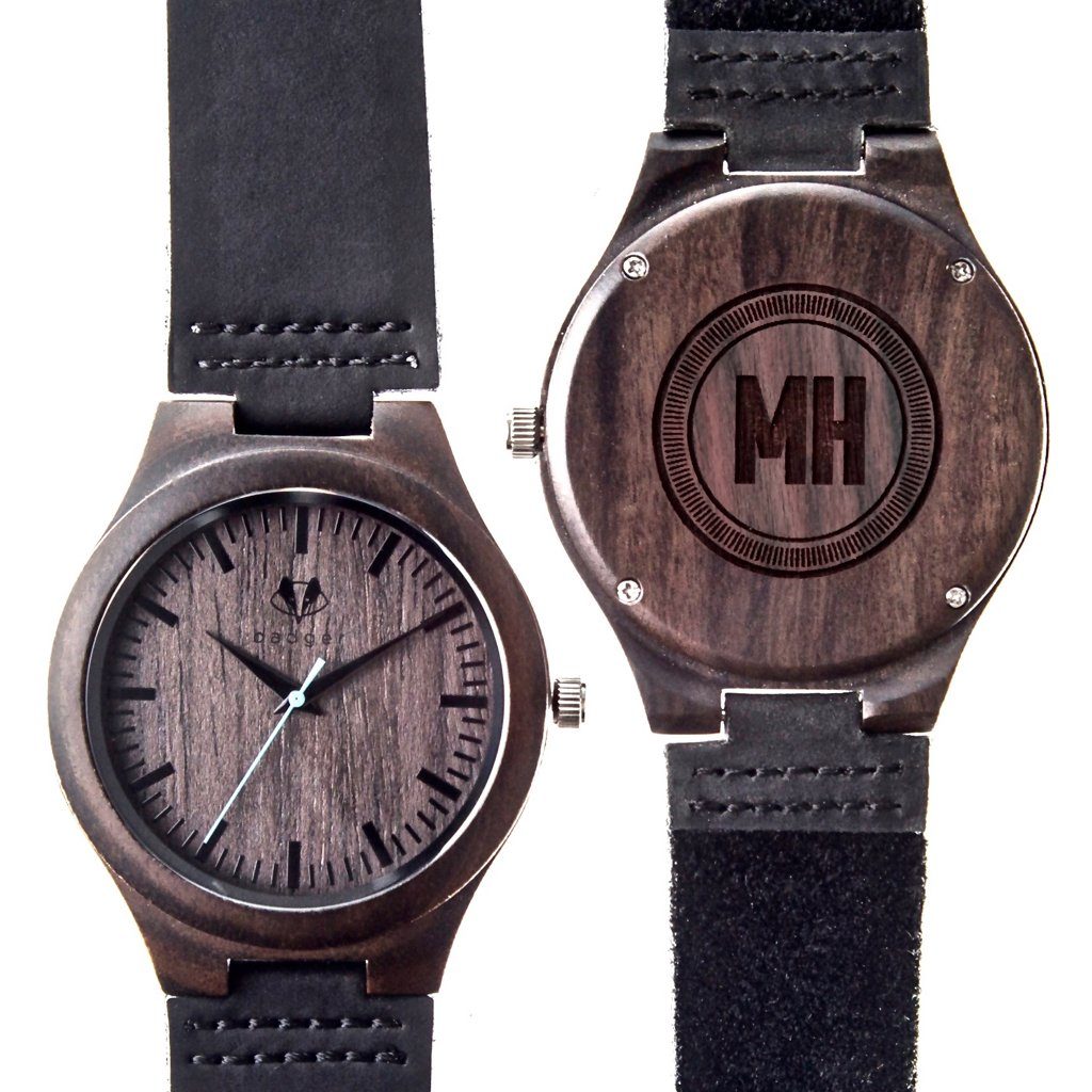 Sandalwood Classic Watch: Initials