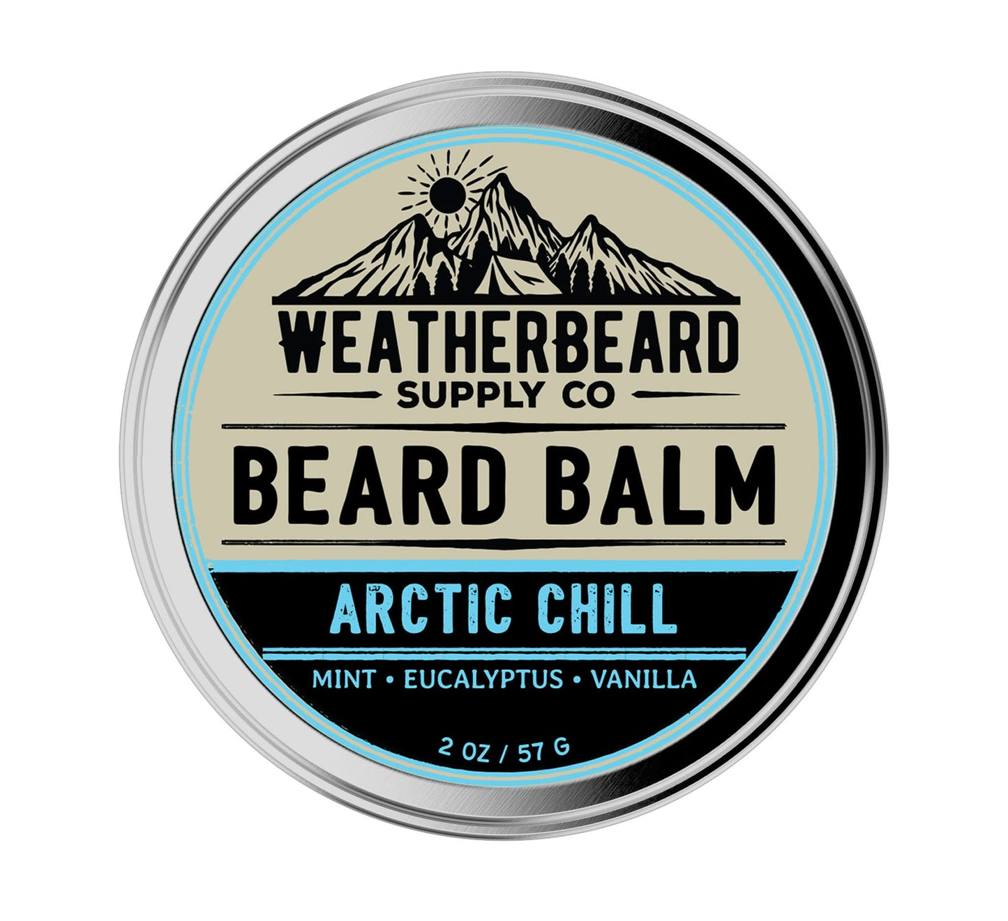 Arctic Chill Beard Balm - Mint, Eucalyptus, Vanilla