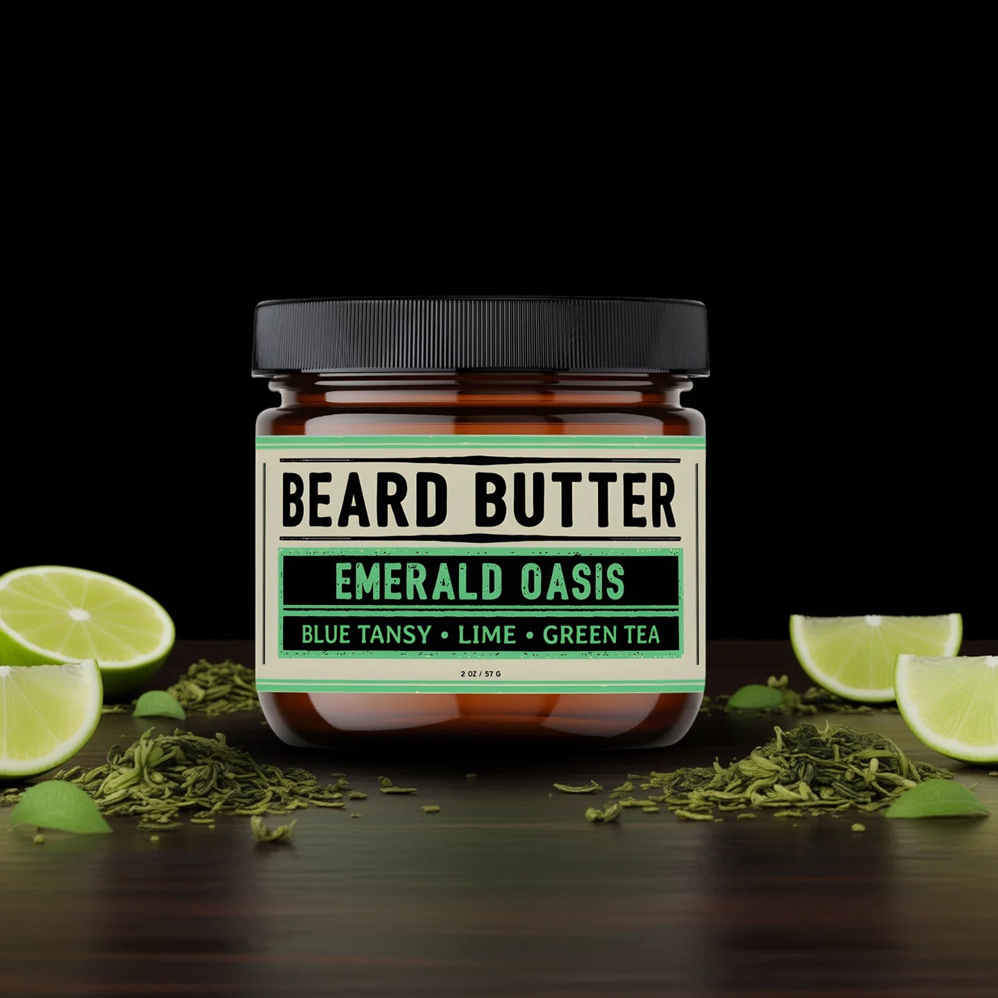 Emerald Oasis Beard Butter - Blue Tansy, Lime, Green Tea