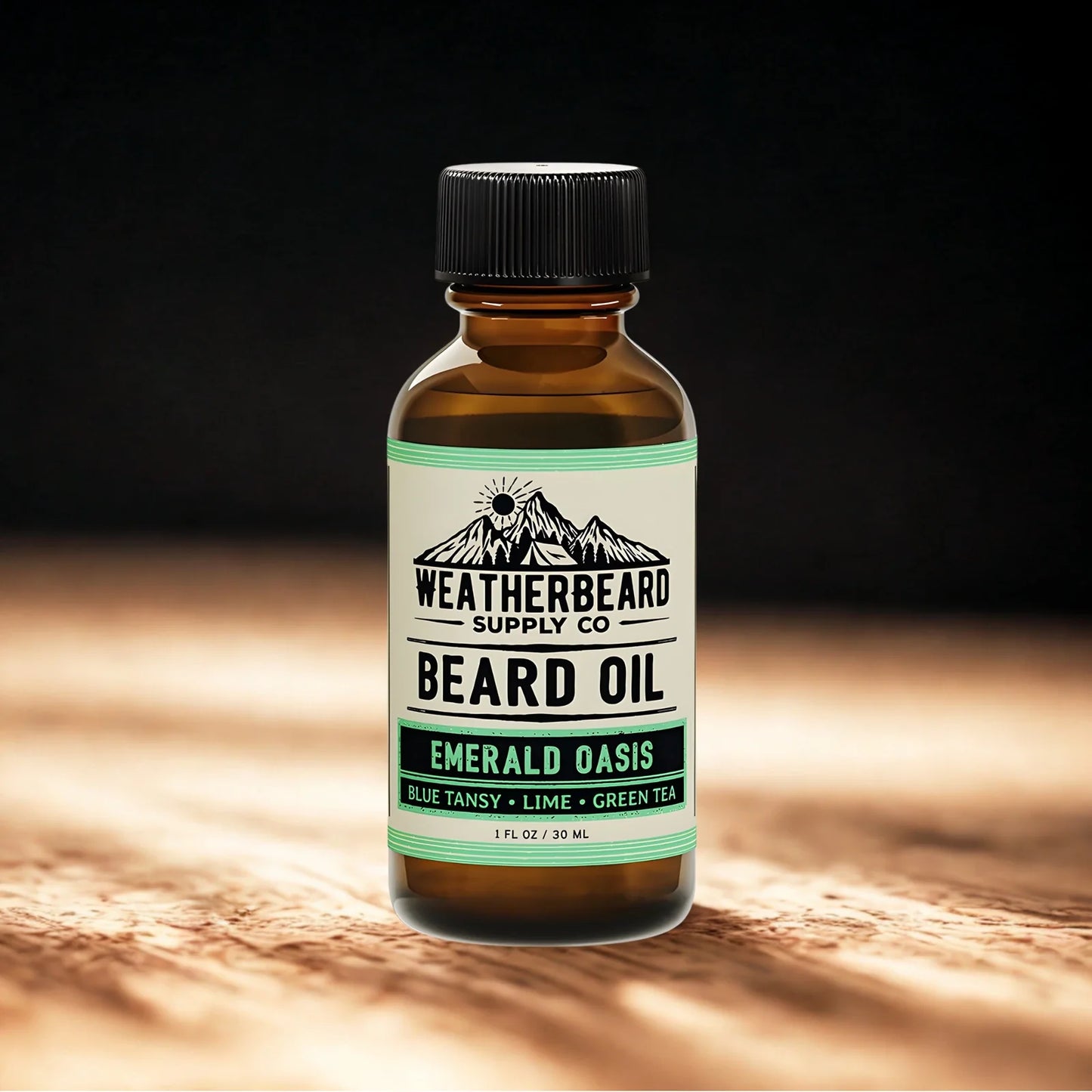 Emerald Oasis Beard Oil - Blue Tansy, Lime, Green Tea