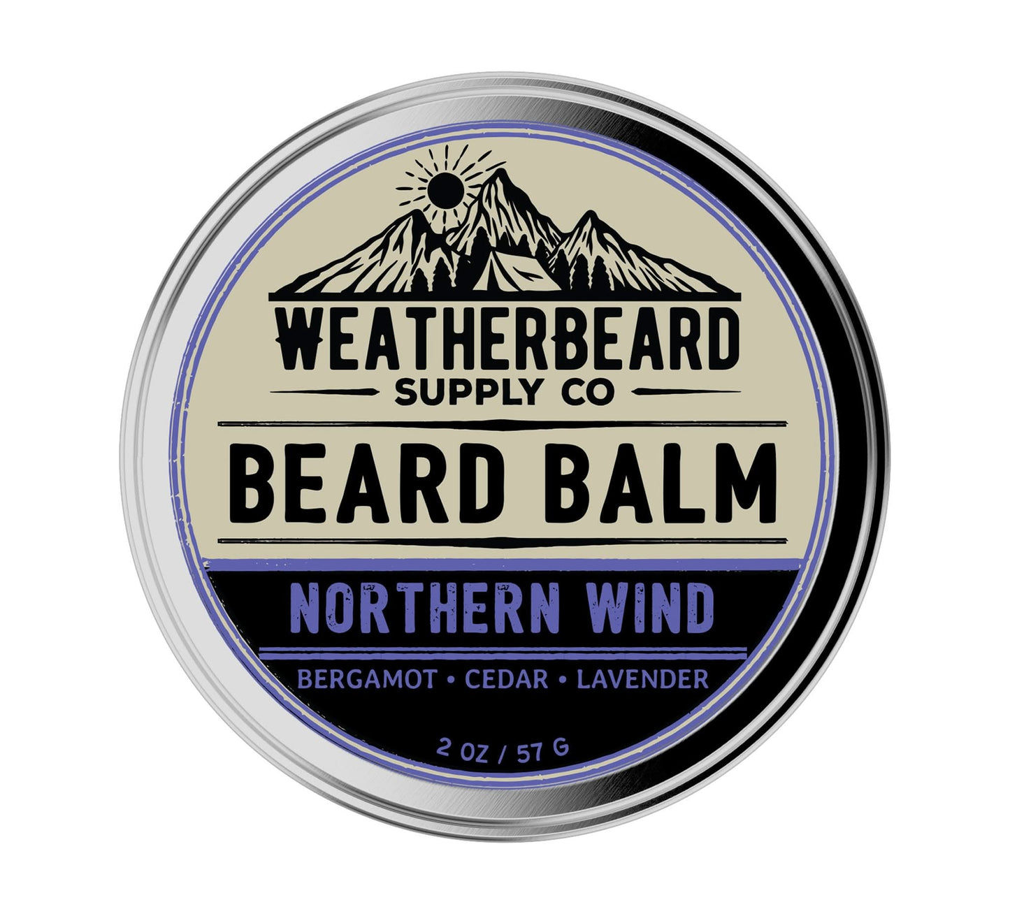 Northern Wind Beard Balm - Bergamot, Cedar, Lavender