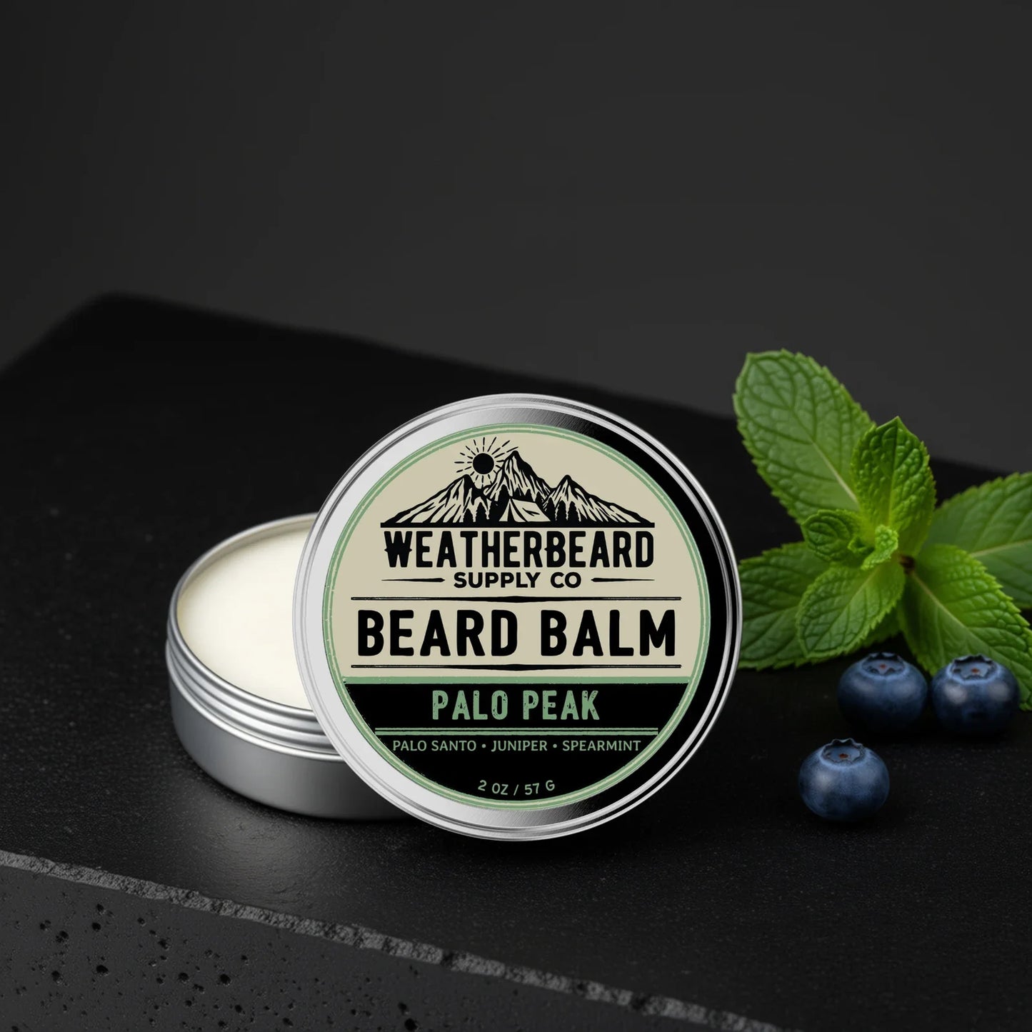 Palo Peak Beard Balm - Palo Santo, Juniper, Spearmint