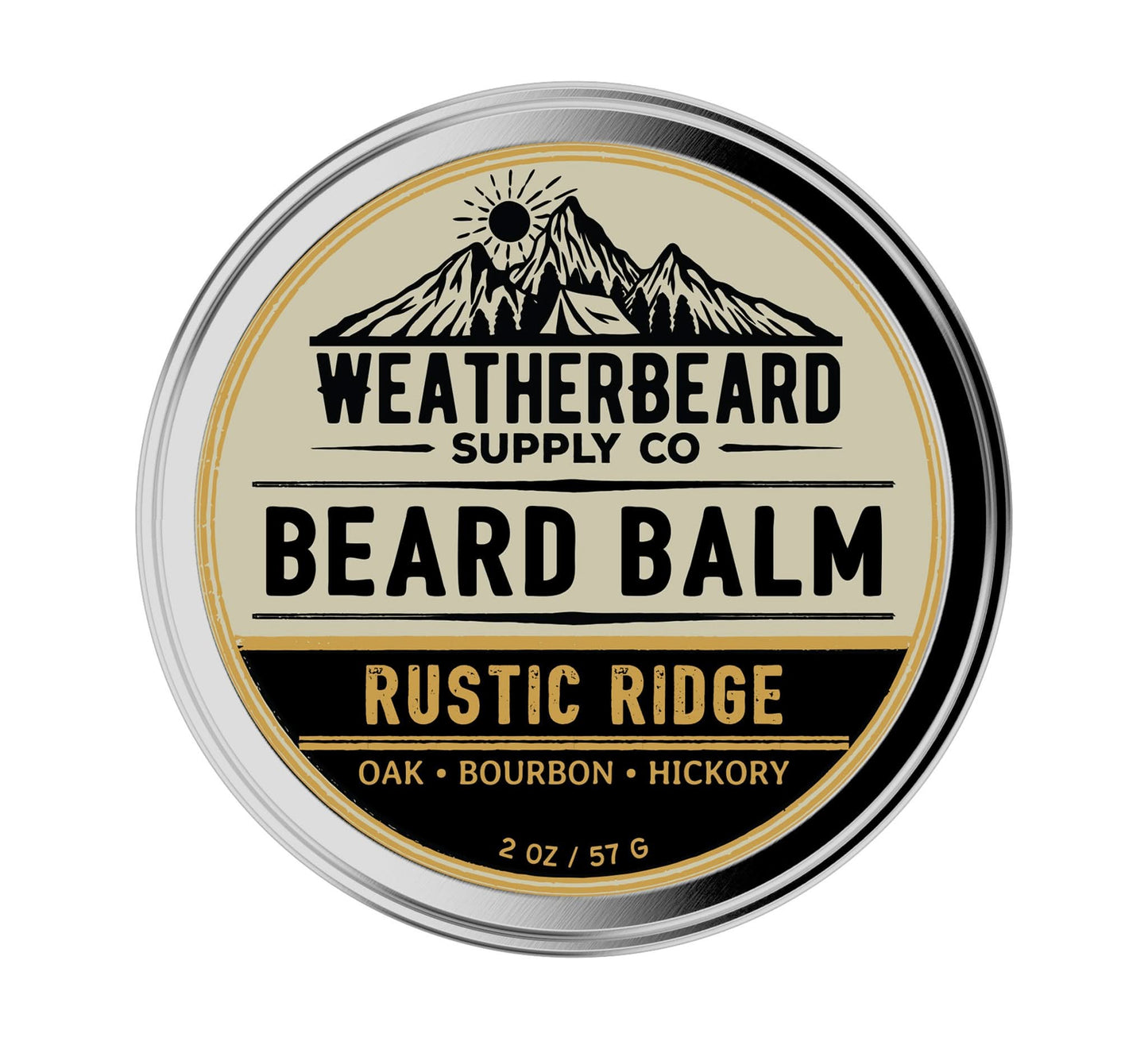 Rustic Ridge Beard Balm - Oak, Bourbon, Hickory