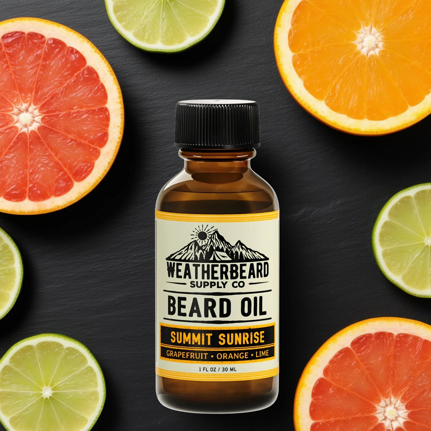 Summit Sunrise Beard Oil - Grapefruit, Orange, Lime