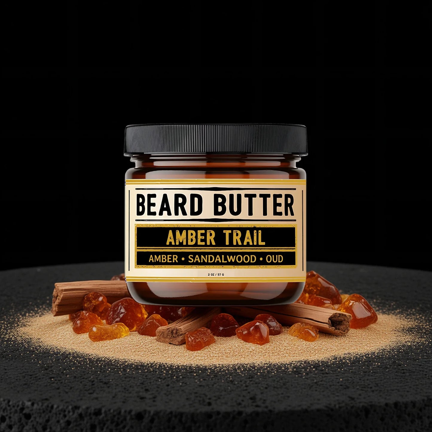 Amber Trail Beard Butter - Amber, Sandalwood, Oud