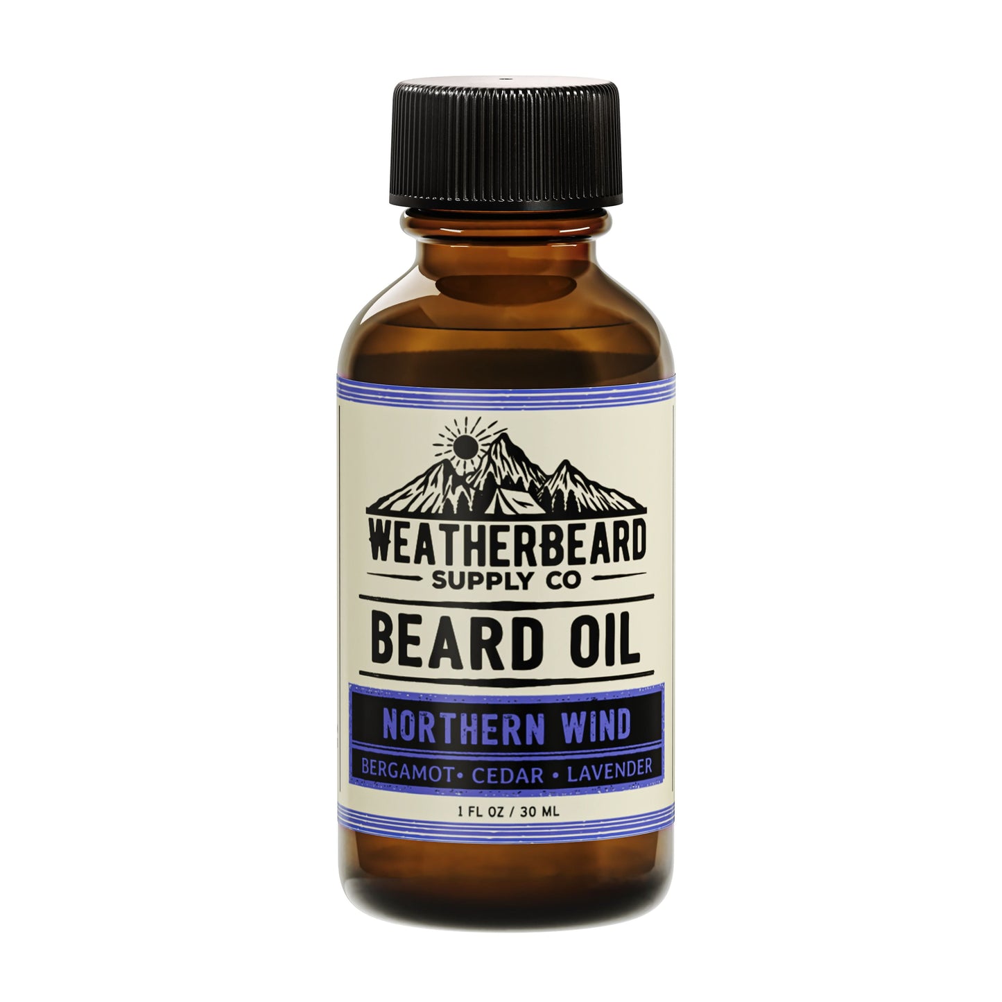 Northern Wind Beard Oil - Bergamot, Cedar, Lavender