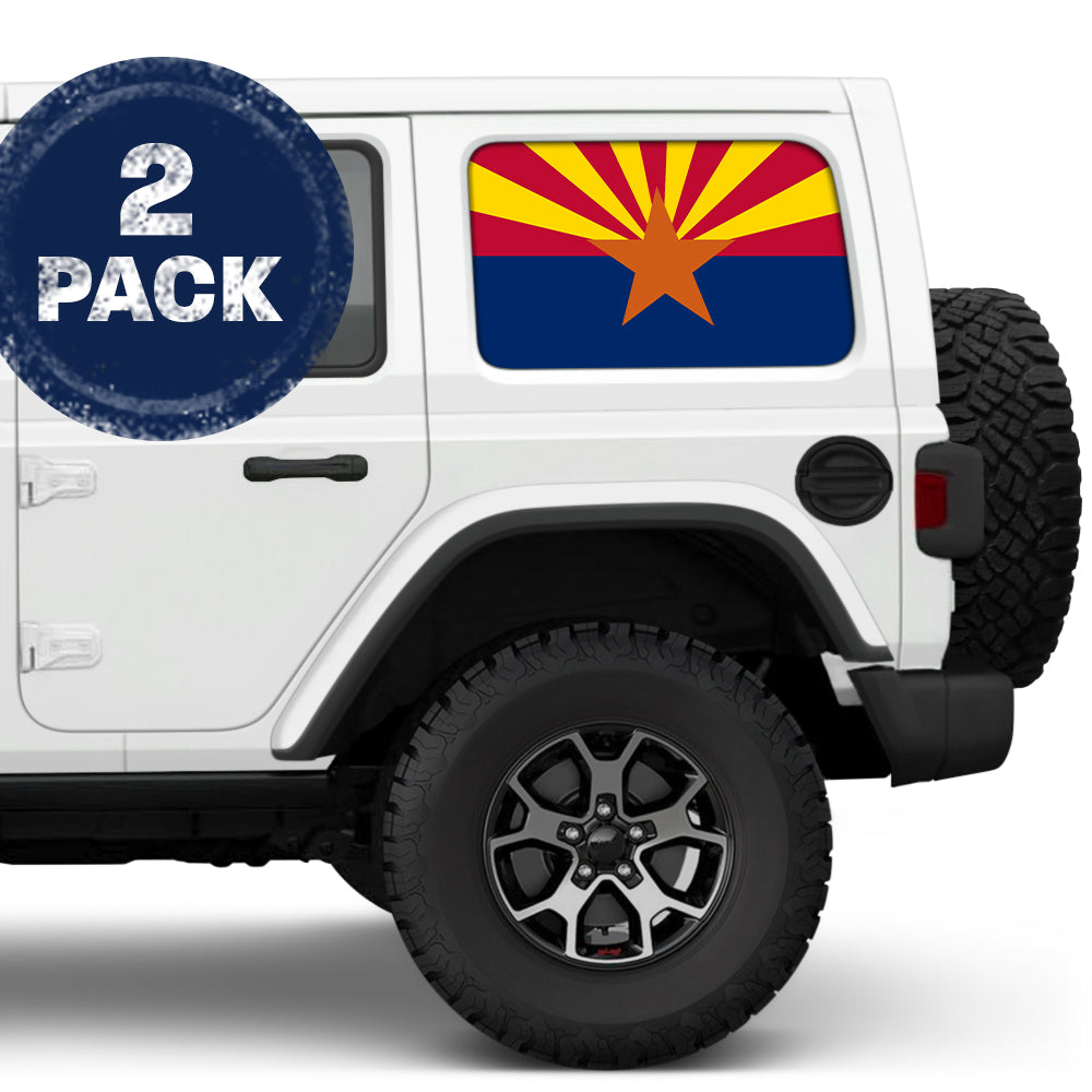Arizona State Flag Side Windows Printed Vinyl Decal