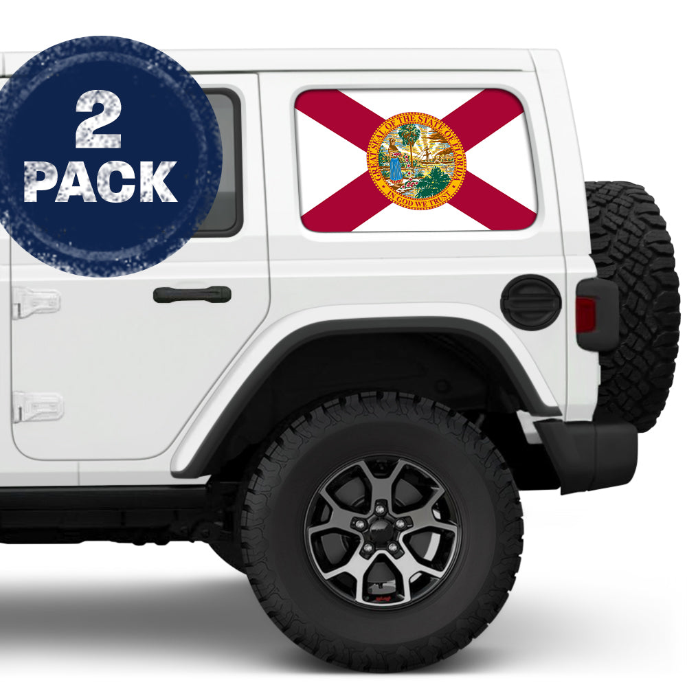 Florida State Flag Side Windows Printed Vinyl Decal