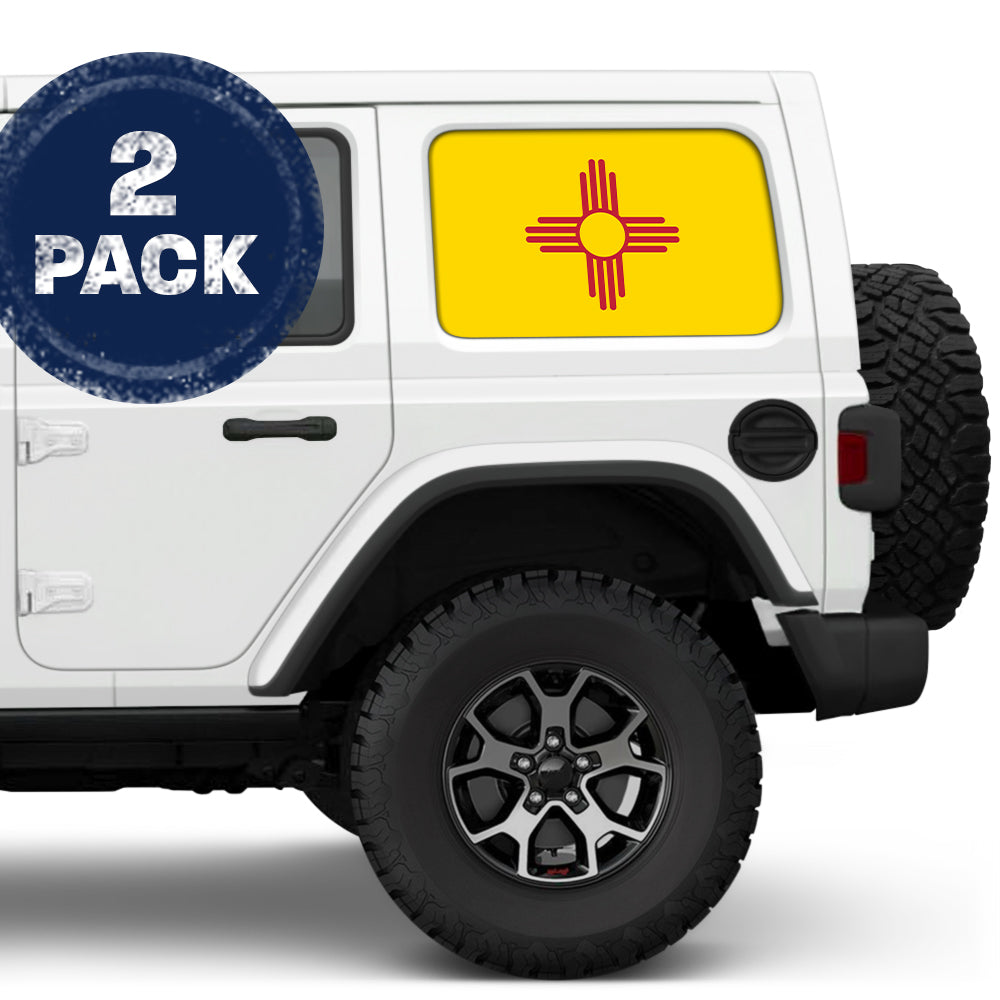 New Mexico State Flag Side Windows Printed Vinyl Decal