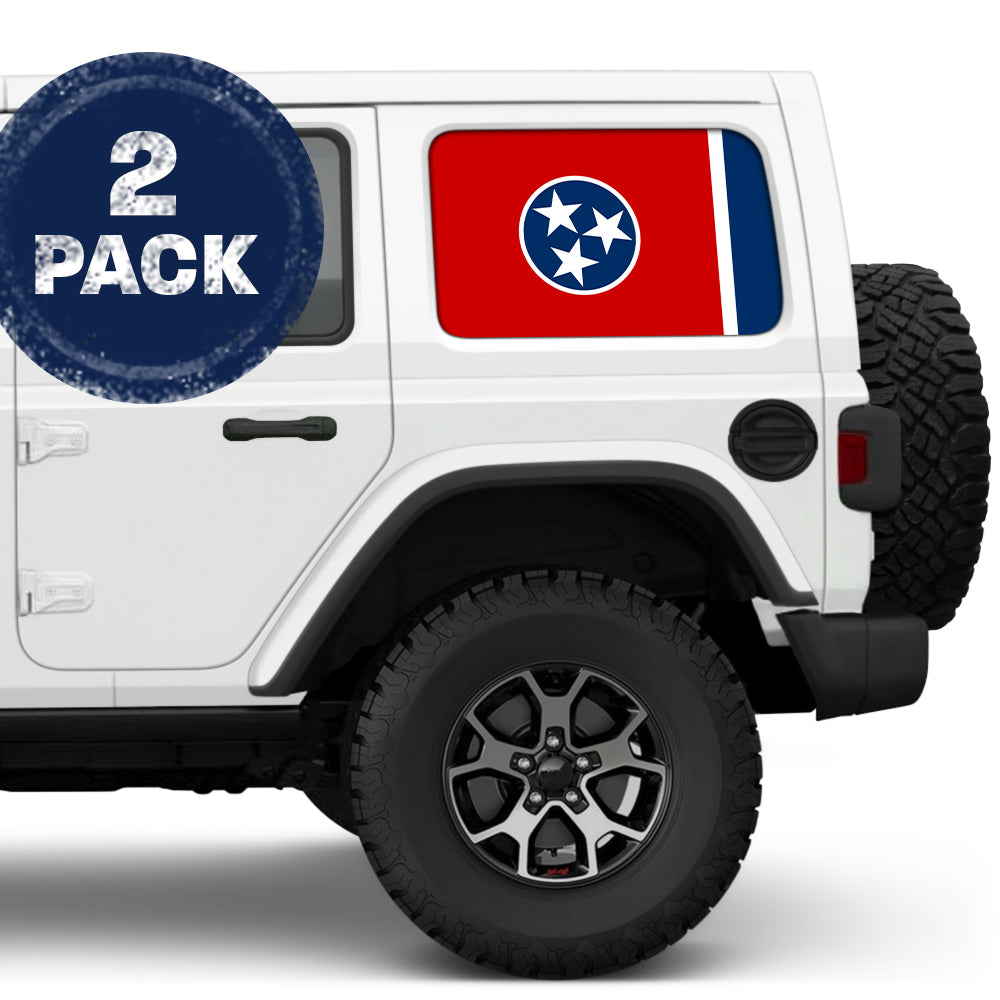 Tennessee State Flag Side Windows Printed Vinyl Decal