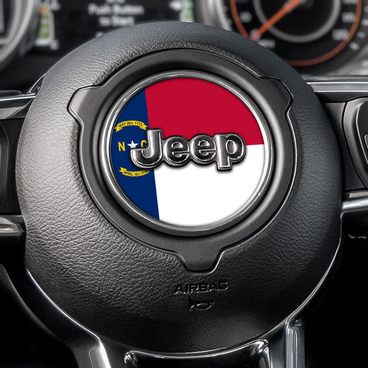 North Carolina State Flag Steering Wheel Decal