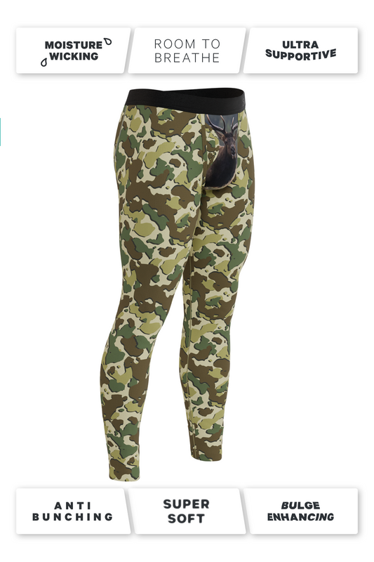 The Welcome Elk | Hunting Camoflauge Ball Hammock® Long Johns