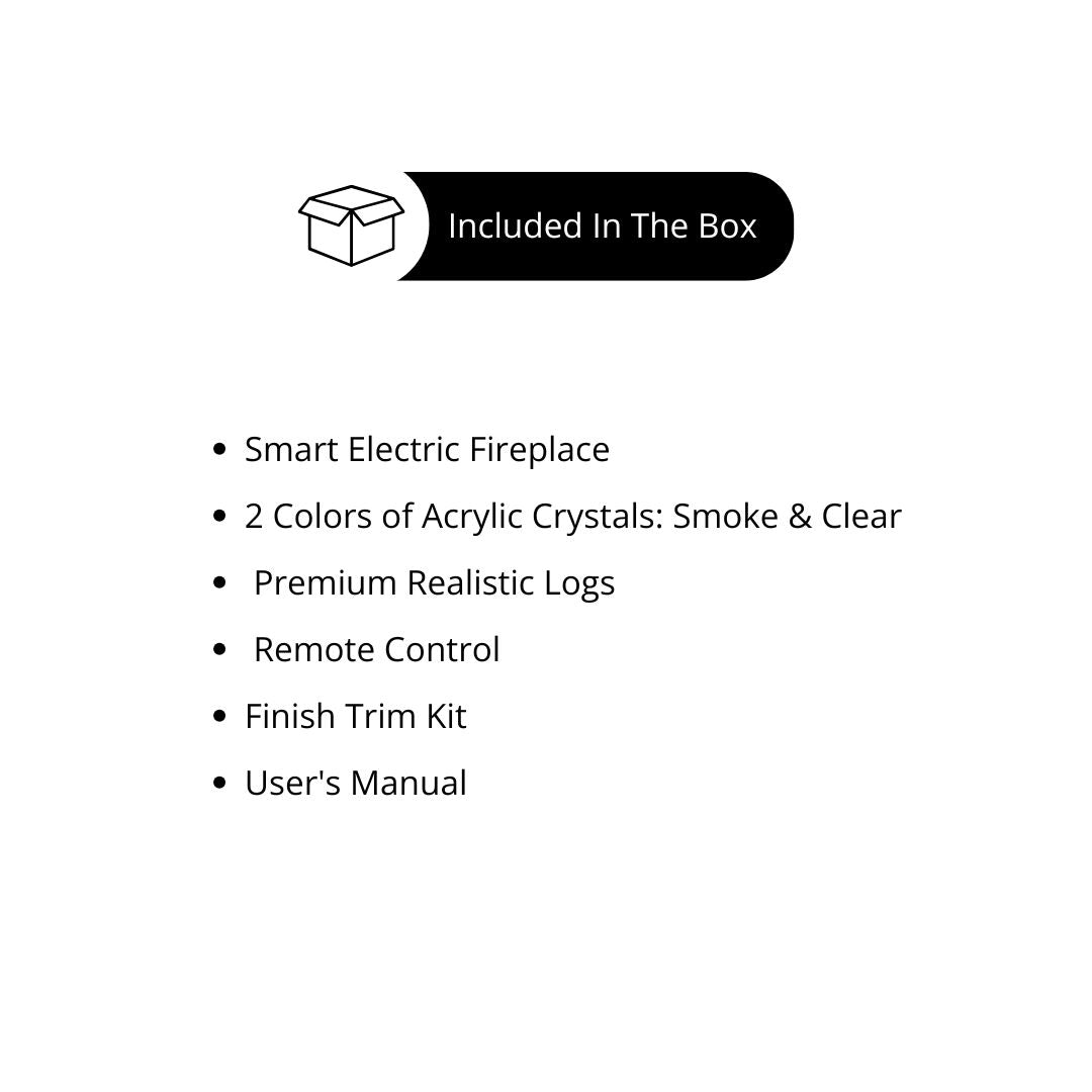 Modern Flames "Landscape Pro Slim" Smart Electric Fireplace, Sizes: 44" - 96"