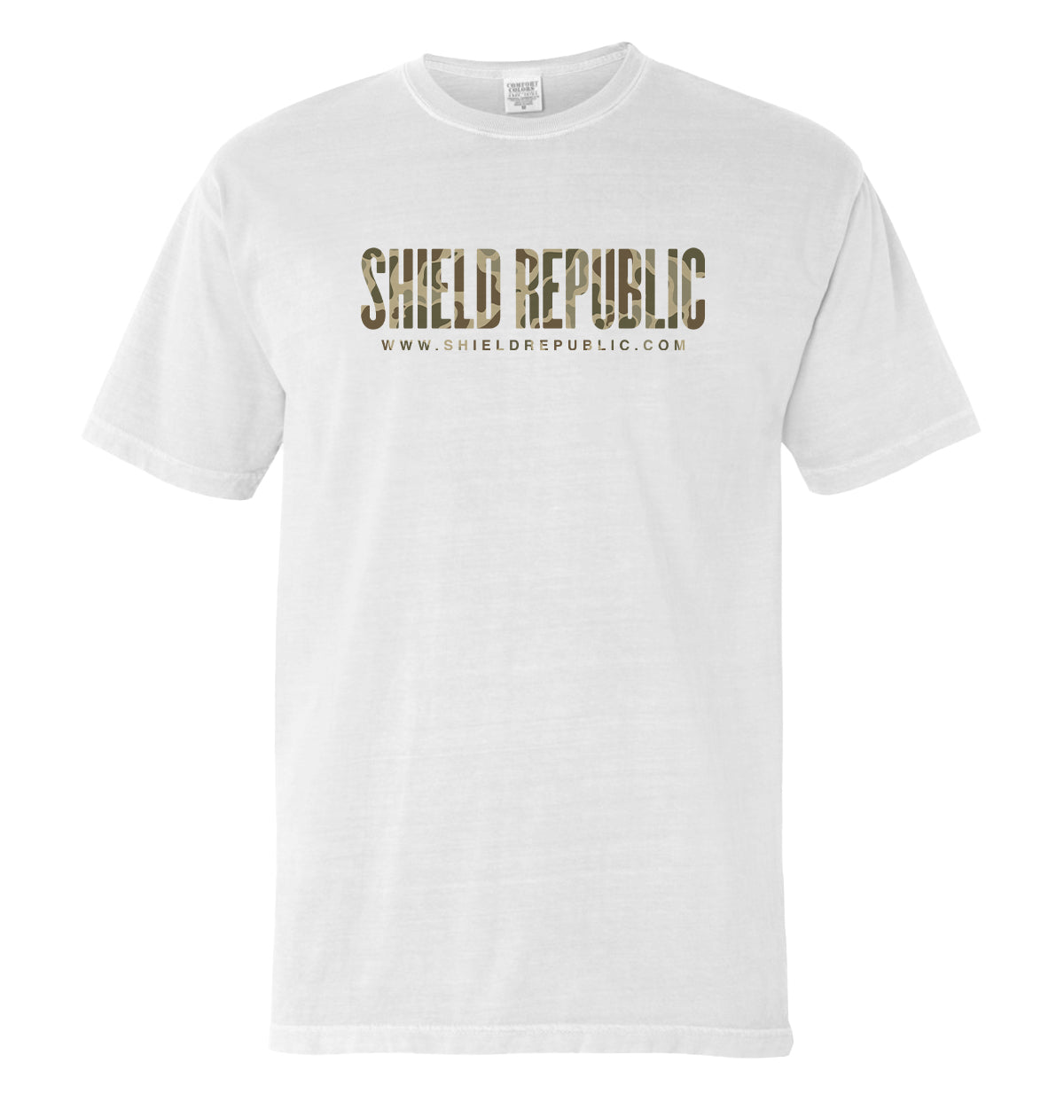 Shield Republic Duck Camo Banner Text (Front)