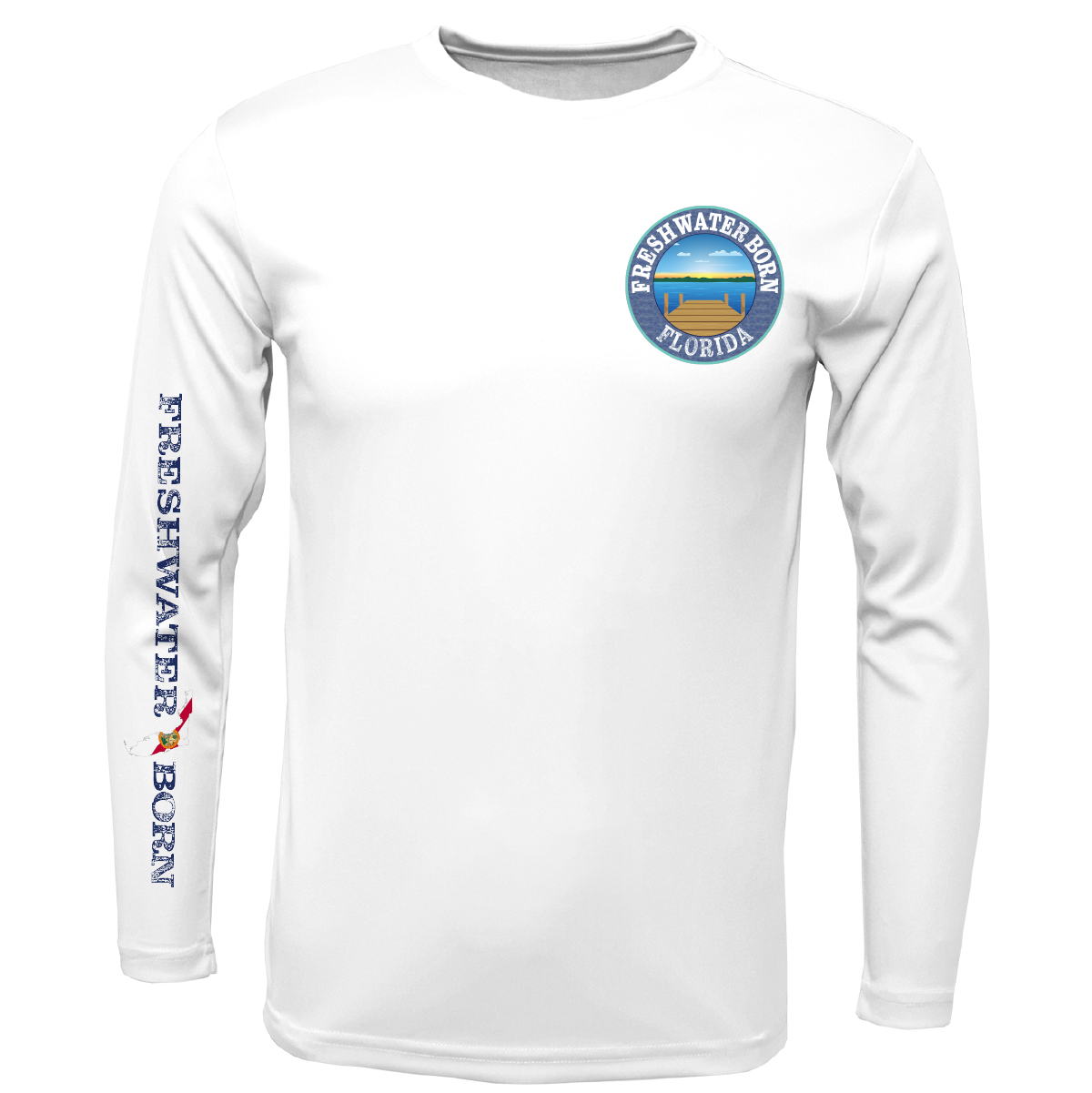 Florida Freshwater Born Pike Boy's Long Sleeve UPF 50+ Dry-Fit Shirt