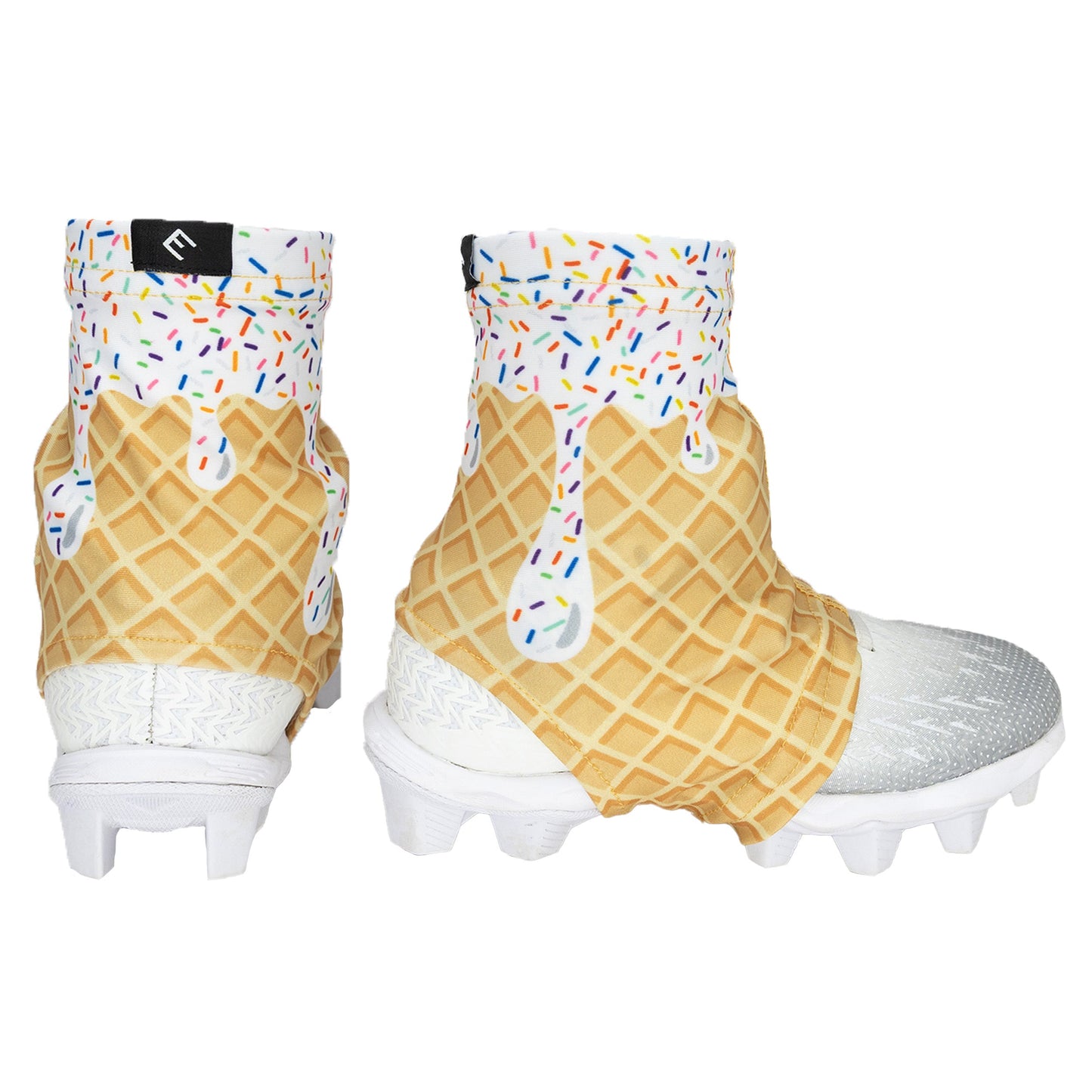 White Ice Cream Cleat Covers (Spats)
