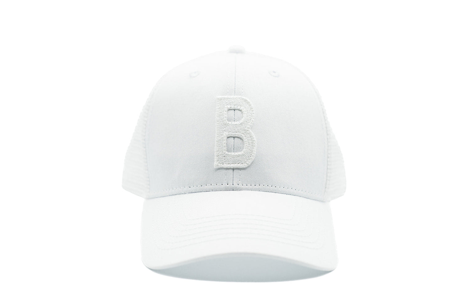 White Letter Snapback Hat