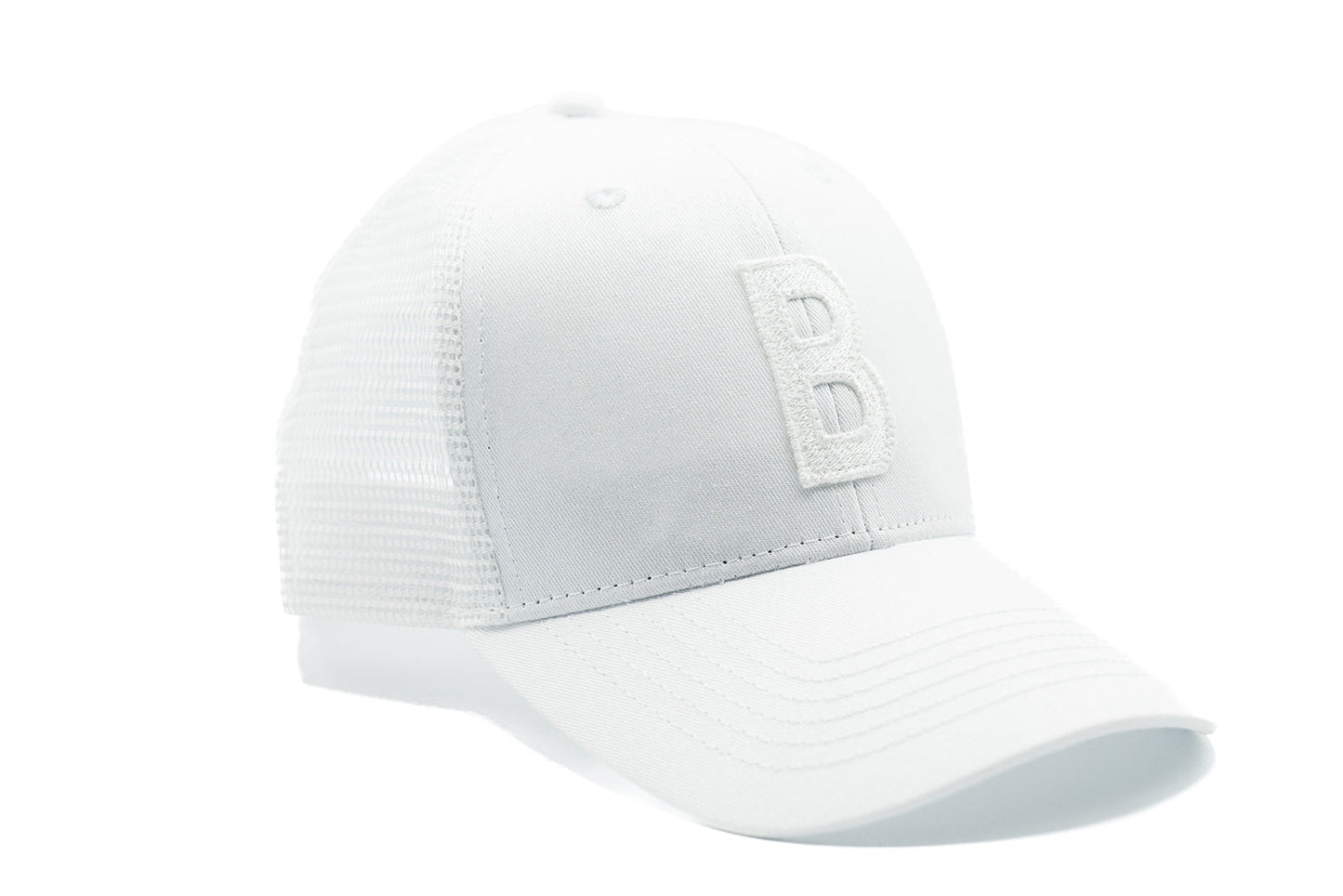 White Letter Snapback Hat