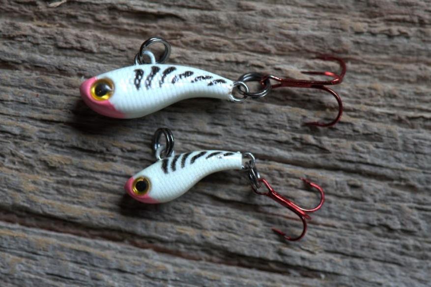 TUNGSTEN T-RIP WHITE TIGER GLOW MINI VIBE BAIT