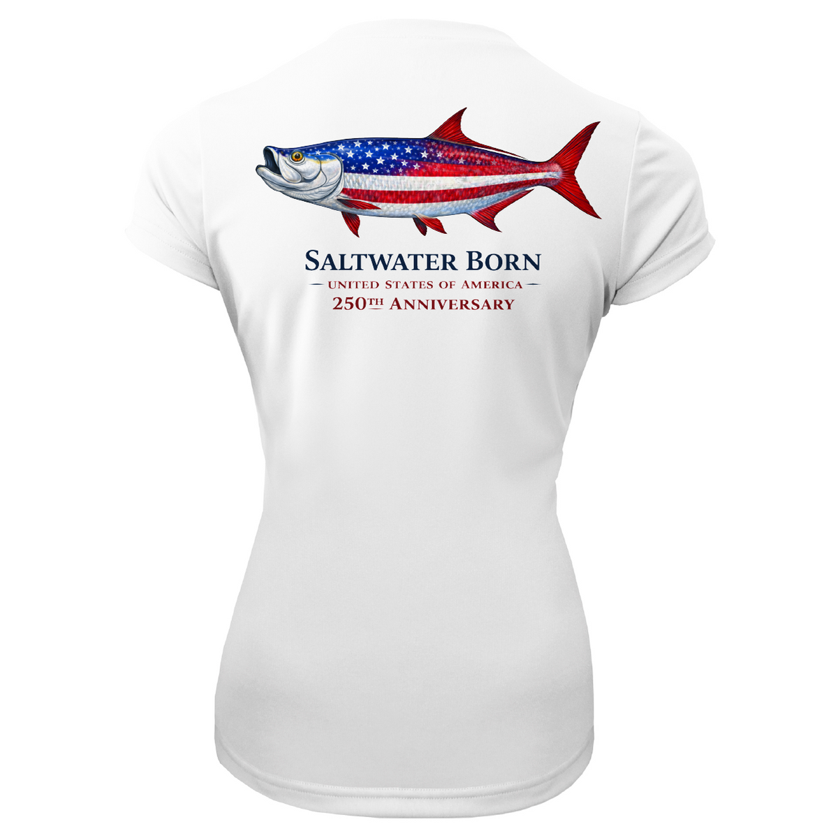 250th Anniversary Action Tarpon Women's Short Sleeve UPF 50+ Dry-Fit Shirt
