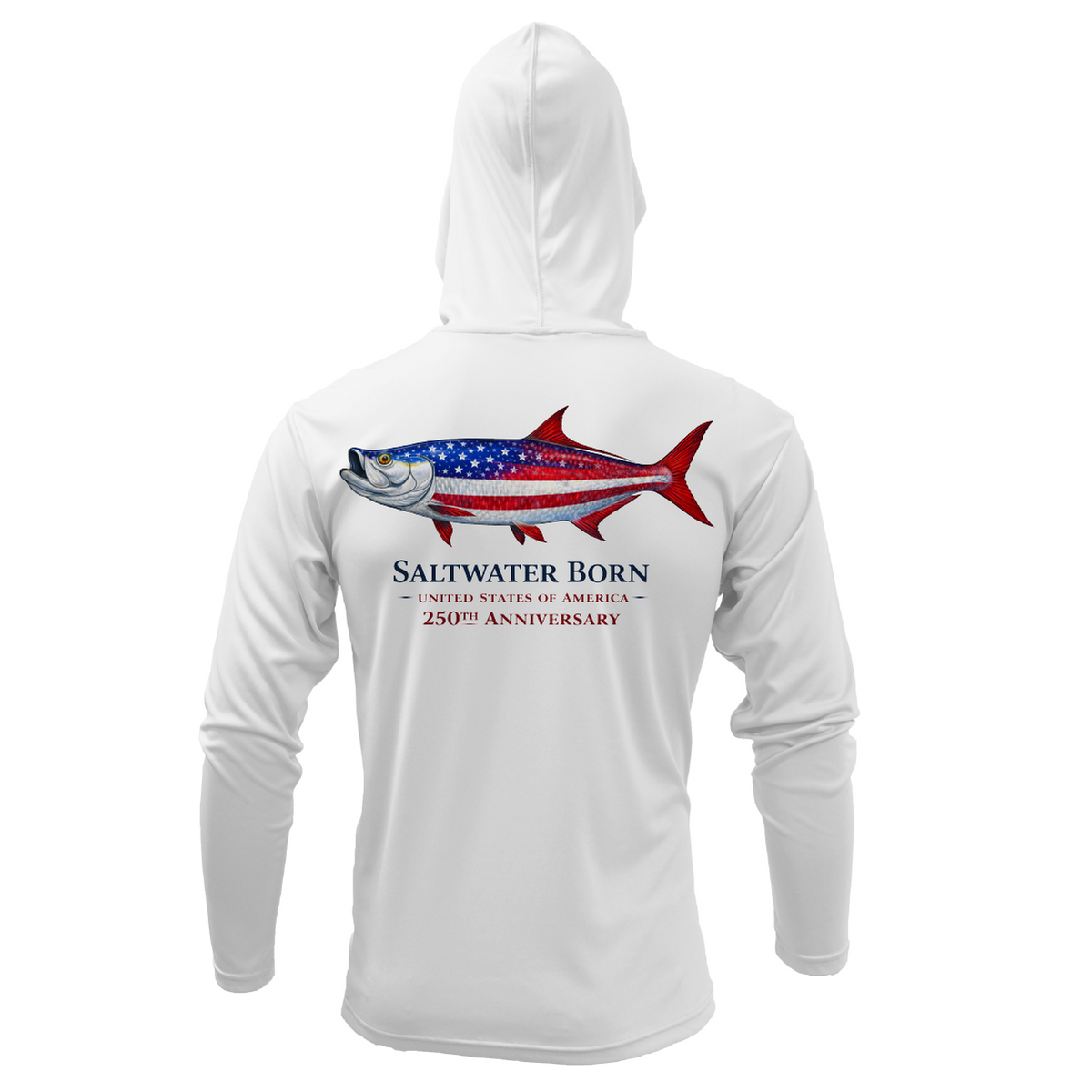250th Action Tarpon Girl's Long Sleeve UPF 50+ Dry-Fit Hoodie