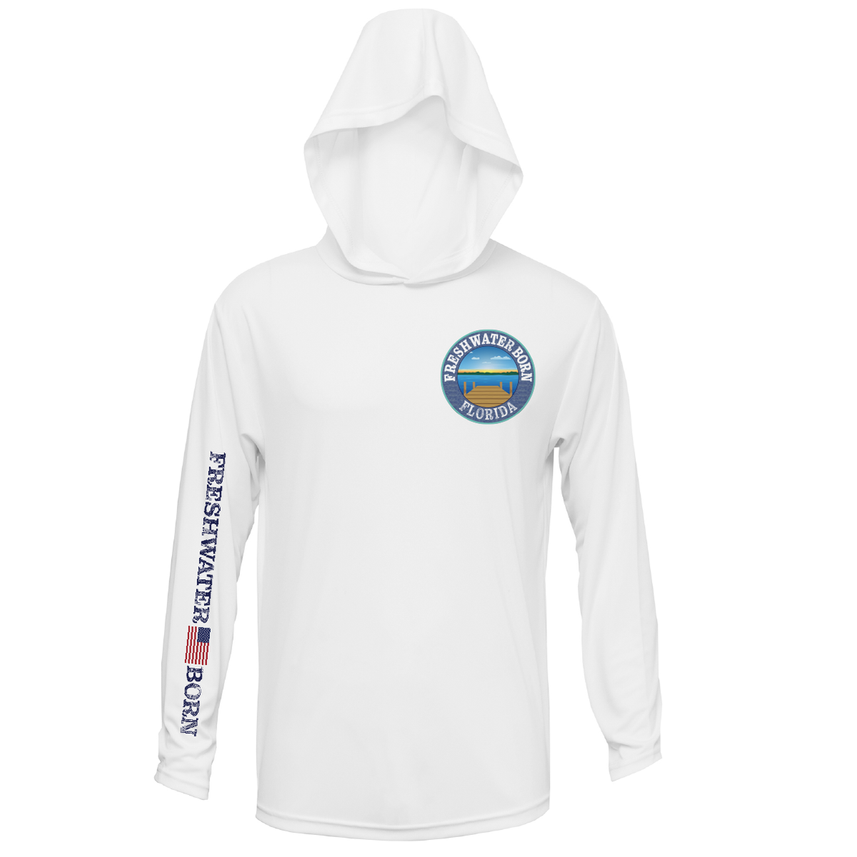 Florida Freshwater Born Bluegill Women's Long Sleeve UPF 50+ Dry-Fit Hoodie