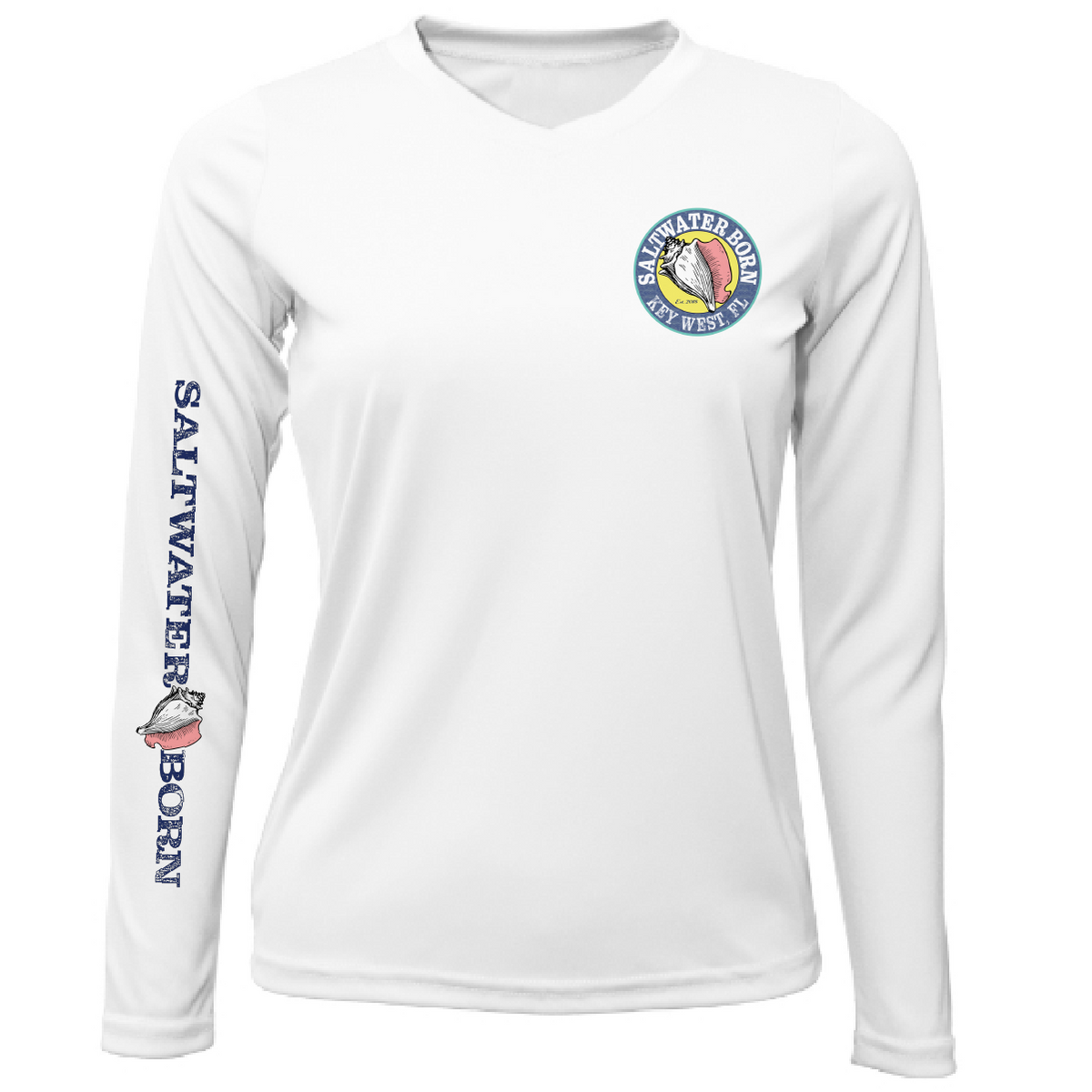 Key West, FL Rooster Women's Long Sleeve UPF 50+ Dry-Fit Shirt