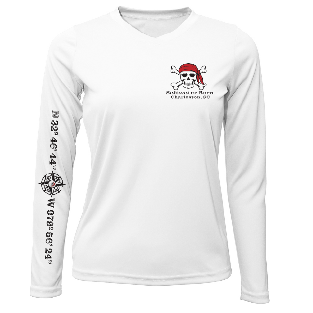 Charleston, SC "All For Rum and Rum For All" Women's Long Sleeve UPF 50+ Dry-Fit Shirt