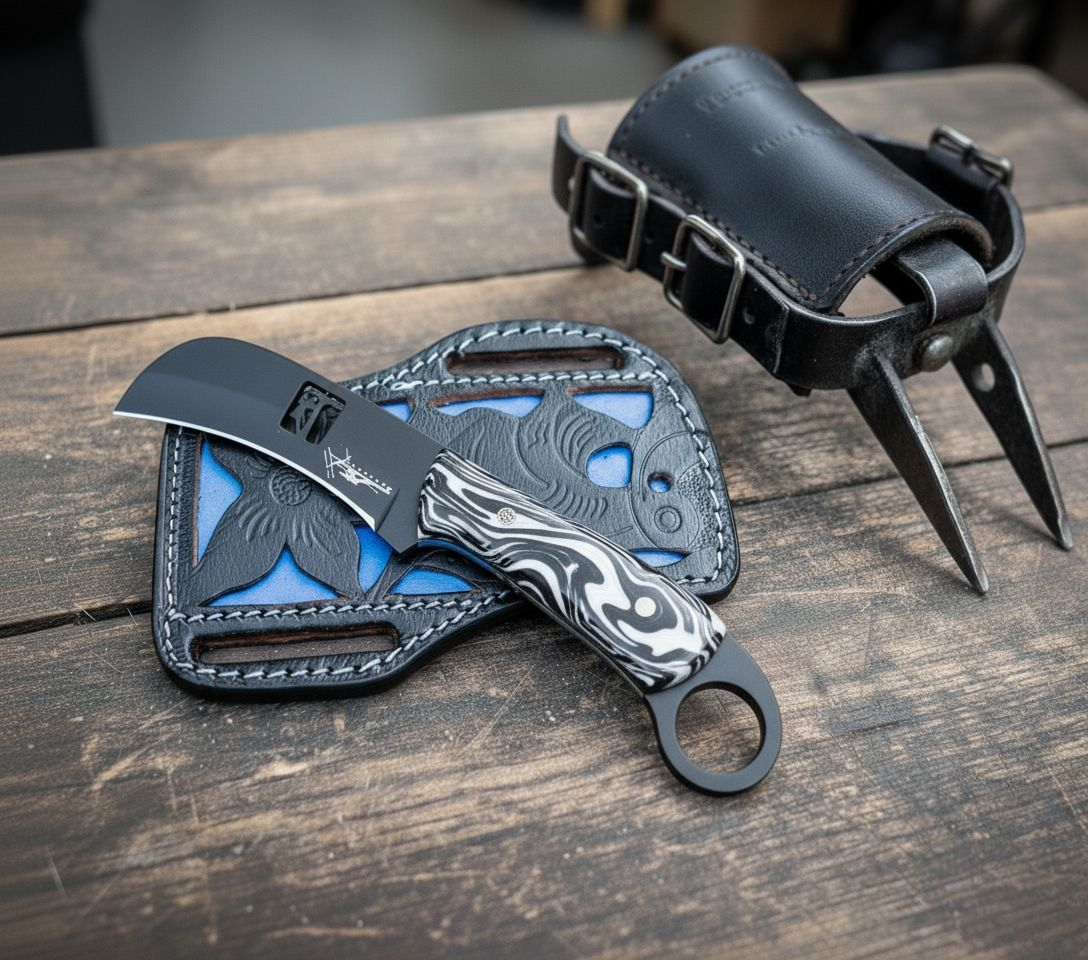 Lineman Knife Hawkbill 2 for 1 #003