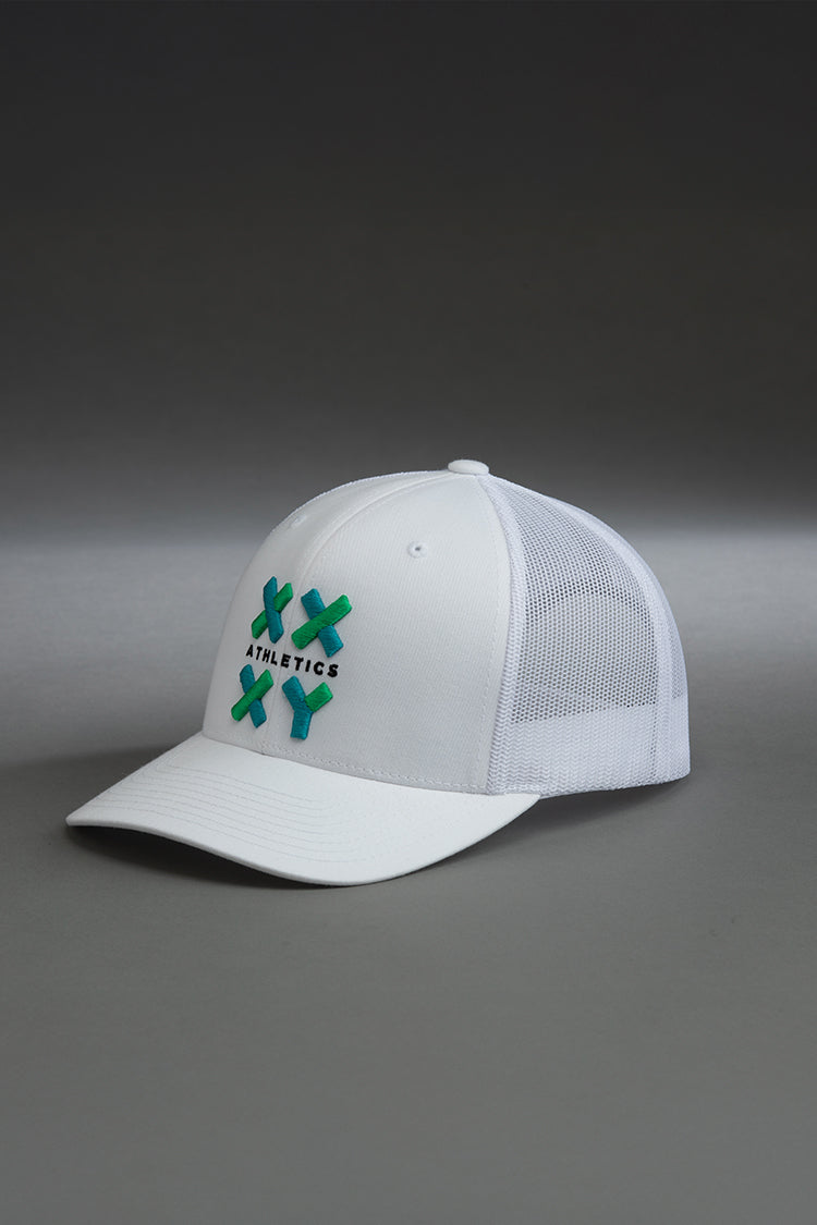 Logo Trucker Cap on White