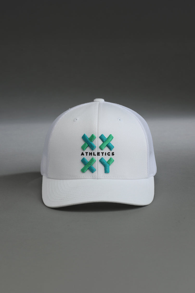 Logo Trucker Cap on White