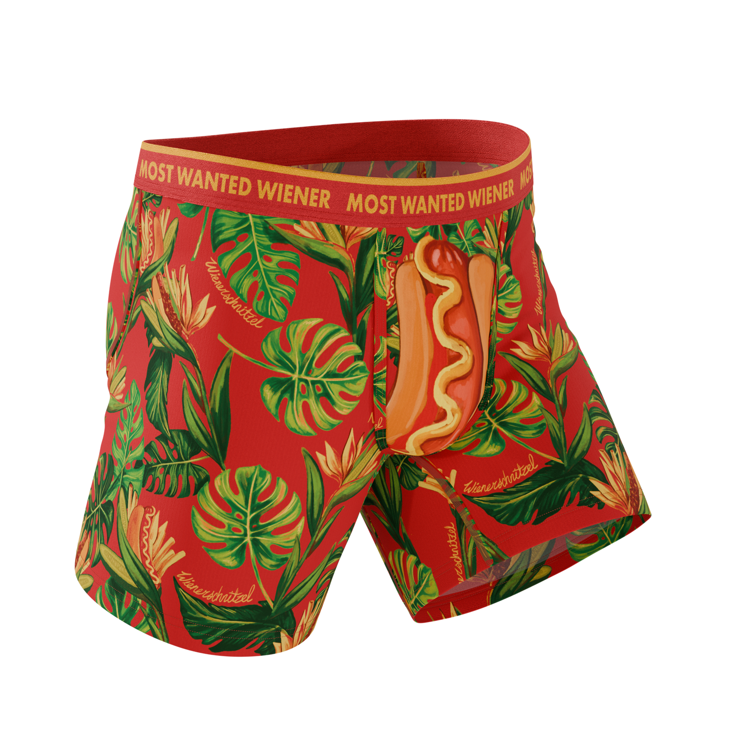 The Wiener In Paradise | Shinesty X Wienerschnitzel Tropical Ball Hammock® Pouch Underwear