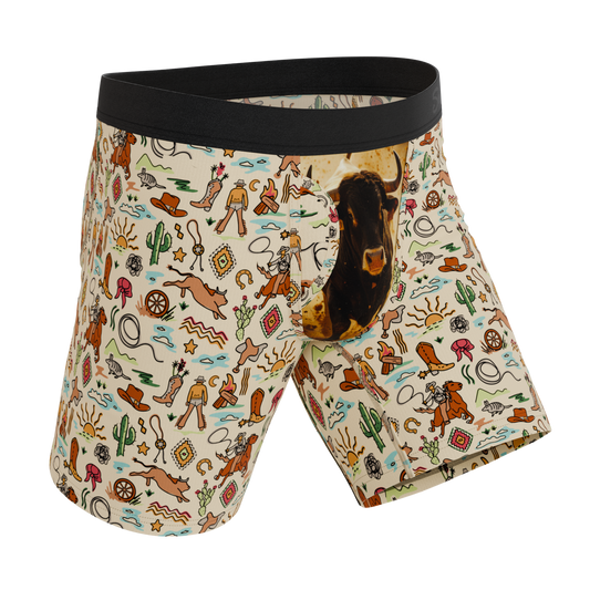 The Wild Bandit | Bull Long Leg Ball Hammock® Pouch Underwear With Fly