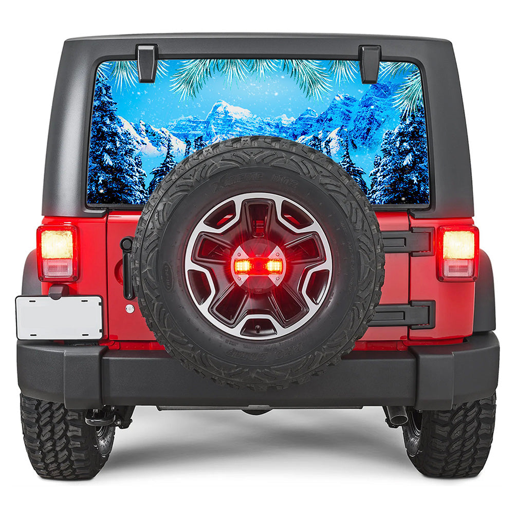 Winter Skyline Rear Window Decal