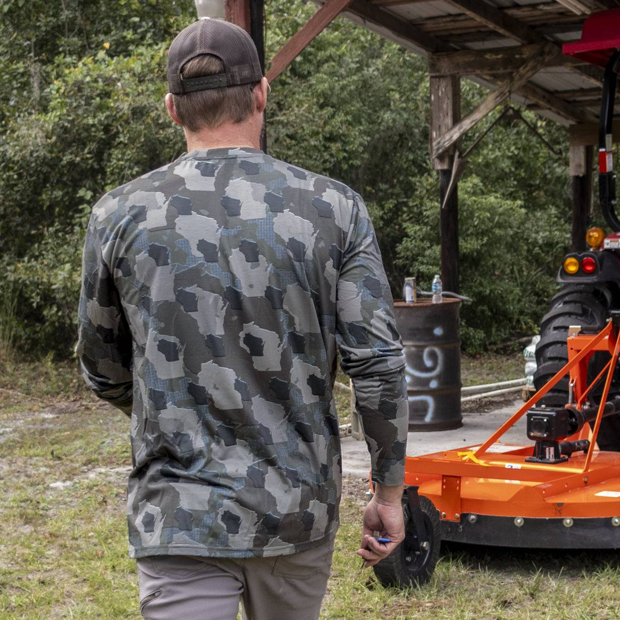 Wisconsin Camo - Long Sleeve Shirt