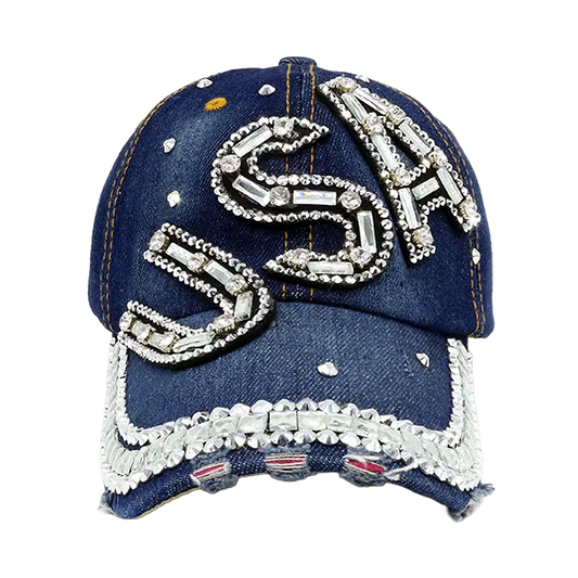 USA Bedazzled Hat - 3989