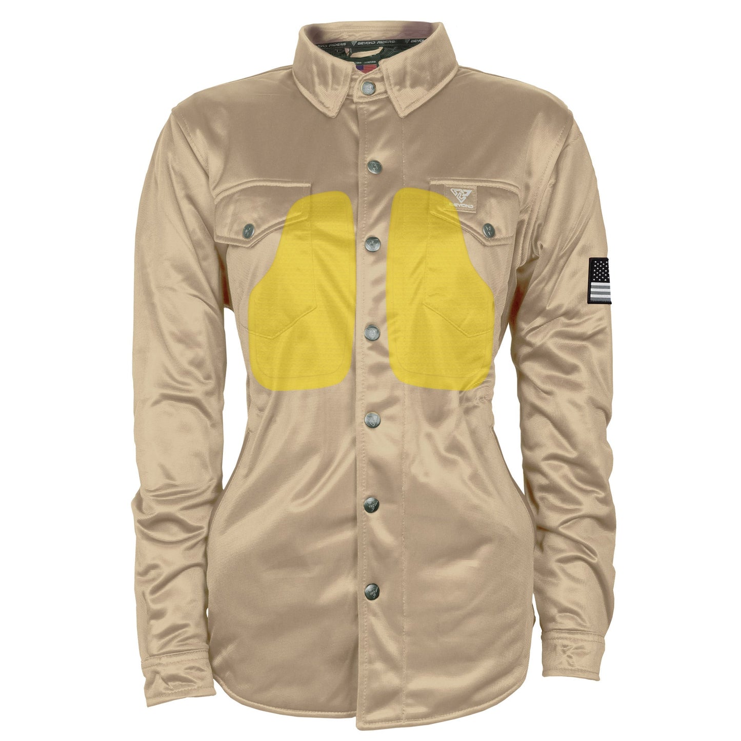 ‌Ultra Protective Shirt for Women - Khaki Solid