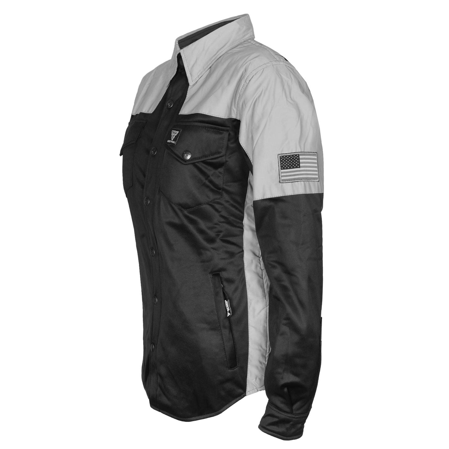 Ultra Reflective Shirt "Alloy Eclipse" for Women - Black and Silver