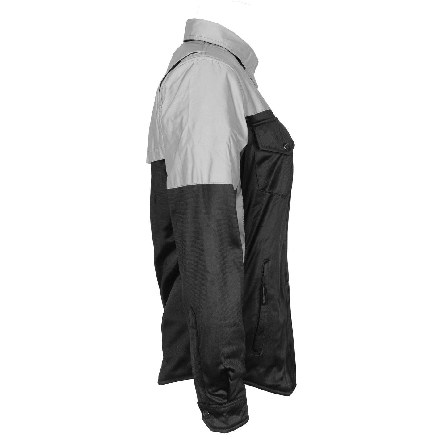 Ultra Reflective Shirt "Alloy Eclipse" for Women - Black and Silver