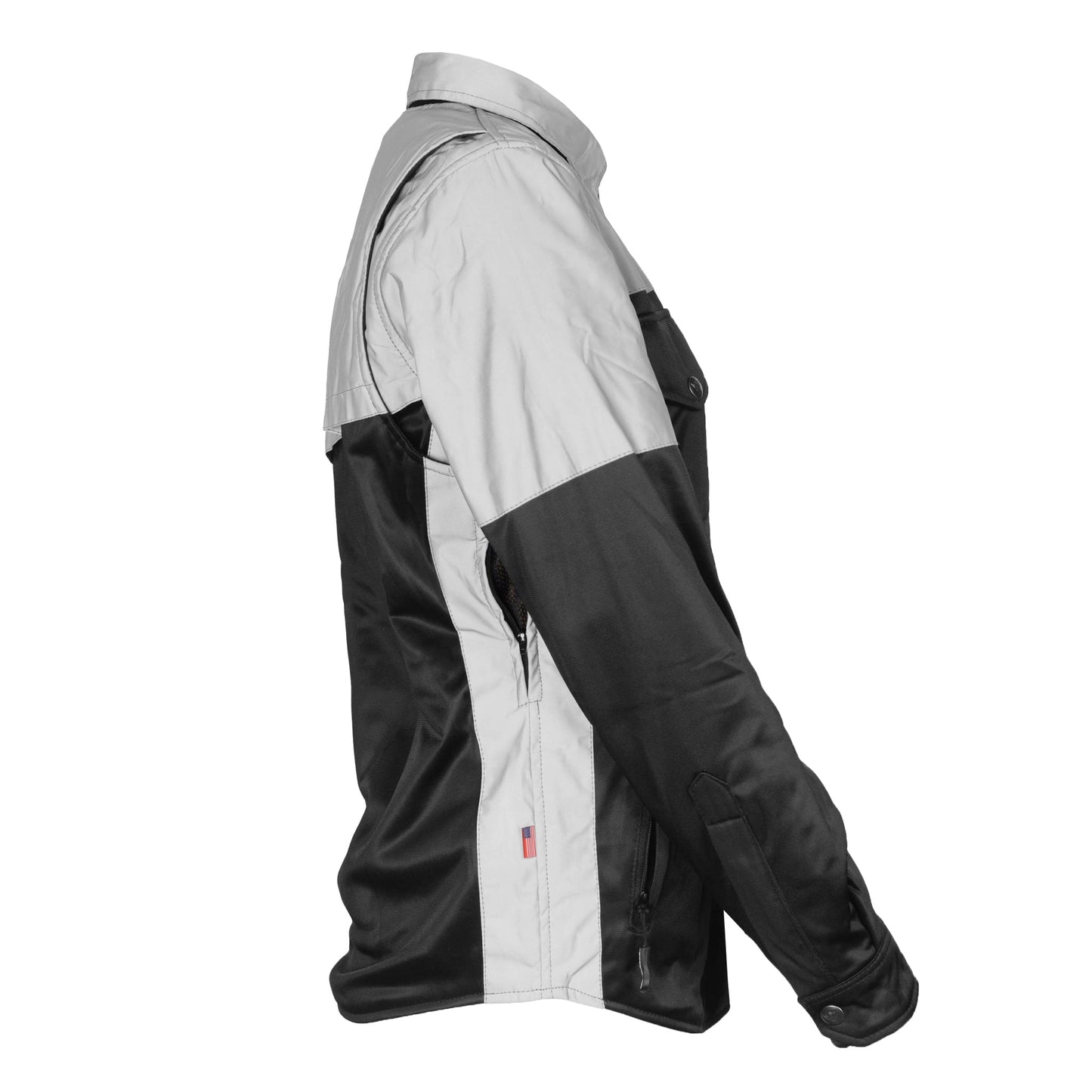 Ultra Reflective Shirt "Alloy Eclipse" for Women - Black and Silver